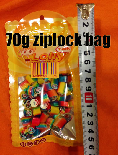 ziplock bags 70g