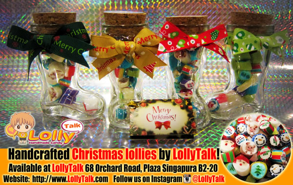 Christmas Lolly Mix in Boots Bottles
