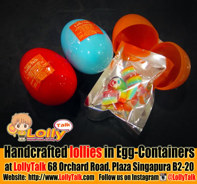 lollies in egg containers