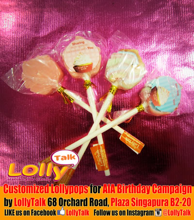 AIA lollipops cupcake shape