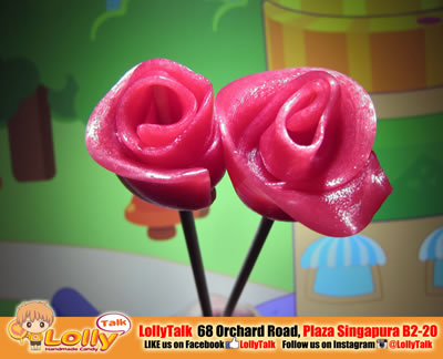 rose lollypop