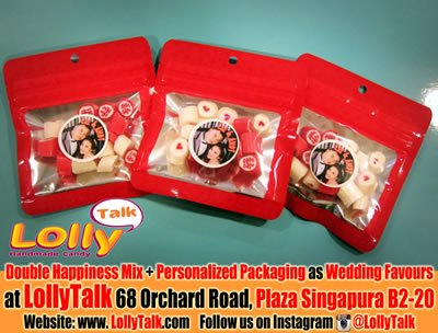 Wedding Candy in Ziplock Bags as Wedding Favors